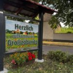 SV Zörbig - Willkommensschild von Großzöberitz
