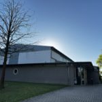 SV Zörbig - Blick auf die Sporthalle am Schloss in Zörbig