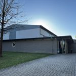 SV Zörbig - Blick auf die Sporthalle am Schloss in Zörbig