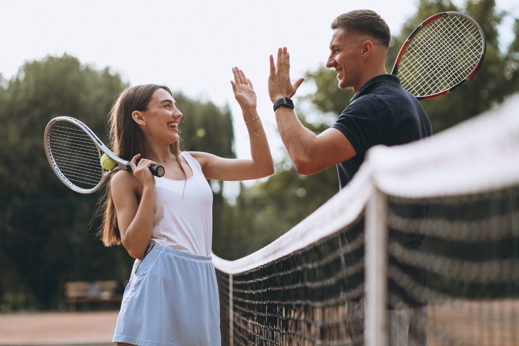 SV Zörbig - Paar spielt Tennis