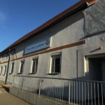 SV Zörbig - Blick auf die Turnhalle in Löberitz