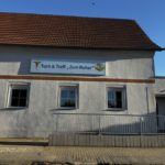 SV Zörbig - Blick auf die Turnhalle in Löberitz