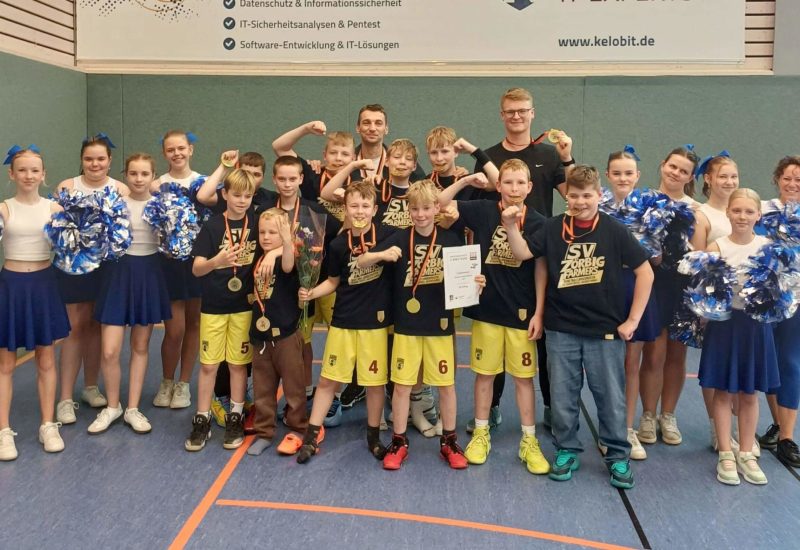 SV Zörbig - U12 Landesmeister Sachsen-Anhalt Basketballer und Cheerleader 2025