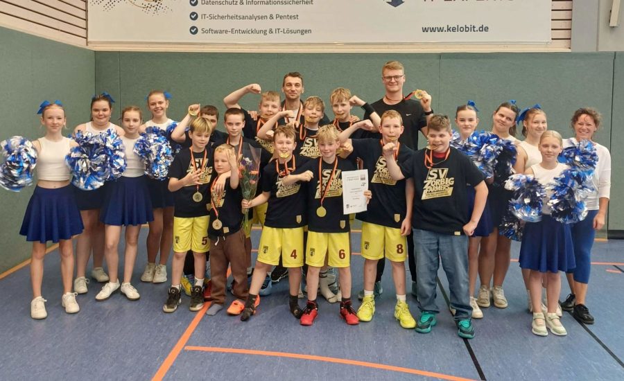 SV Zörbig - U12 Landesmeister Sachsen-Anhalt Basketballer und Cheerleader 2025